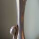 Vase soliflore cygne metal