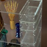 1970s acrylic furniture on wheels
