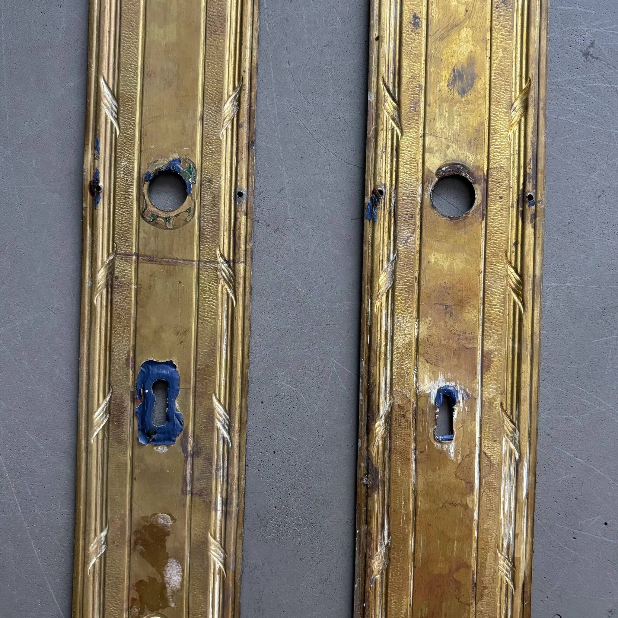 2 plaques de propreté anciennes - 53cm - Ref 1338