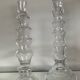 Pair of vintage blown glass candlesticks