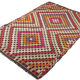 Tapis kilim anatolien fait à la main 193 cm x 145 cm