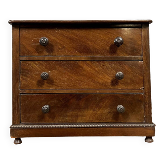 Master chest of drawers Napoleon III period in mahogany circa 1850