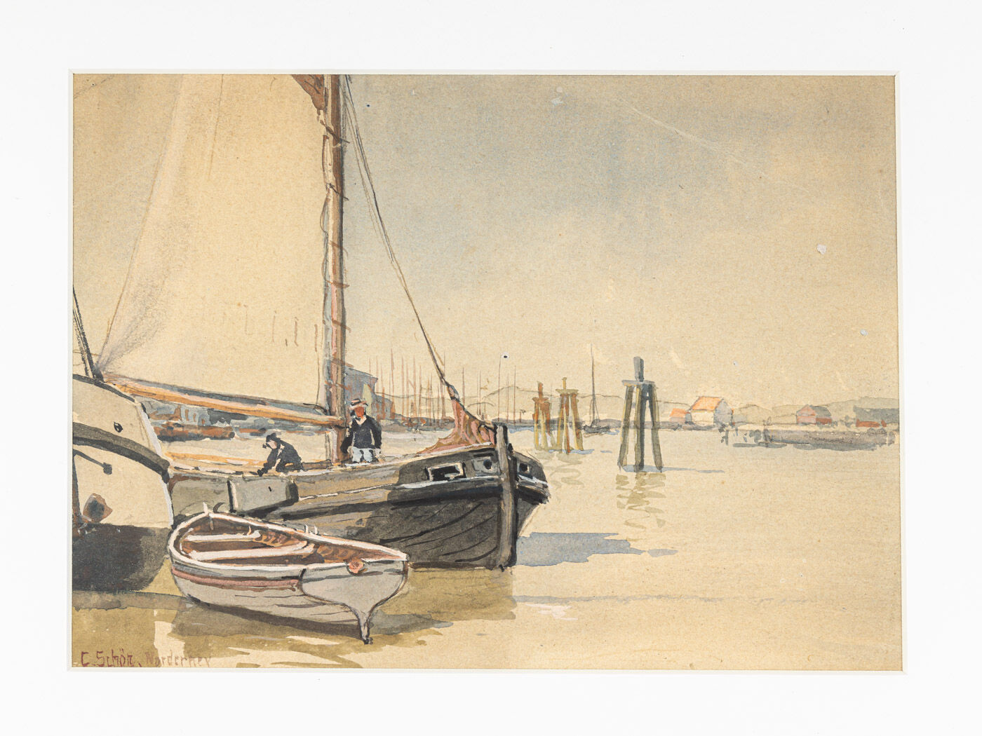 Norderney, Gouache on thick Paper, 46 x 45 cm