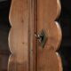 Practical old pine Dutch corner cabinet with nice details and patina