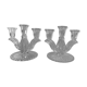 Pair of crystal candlesticks
