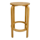 High stool in light wood, 60s