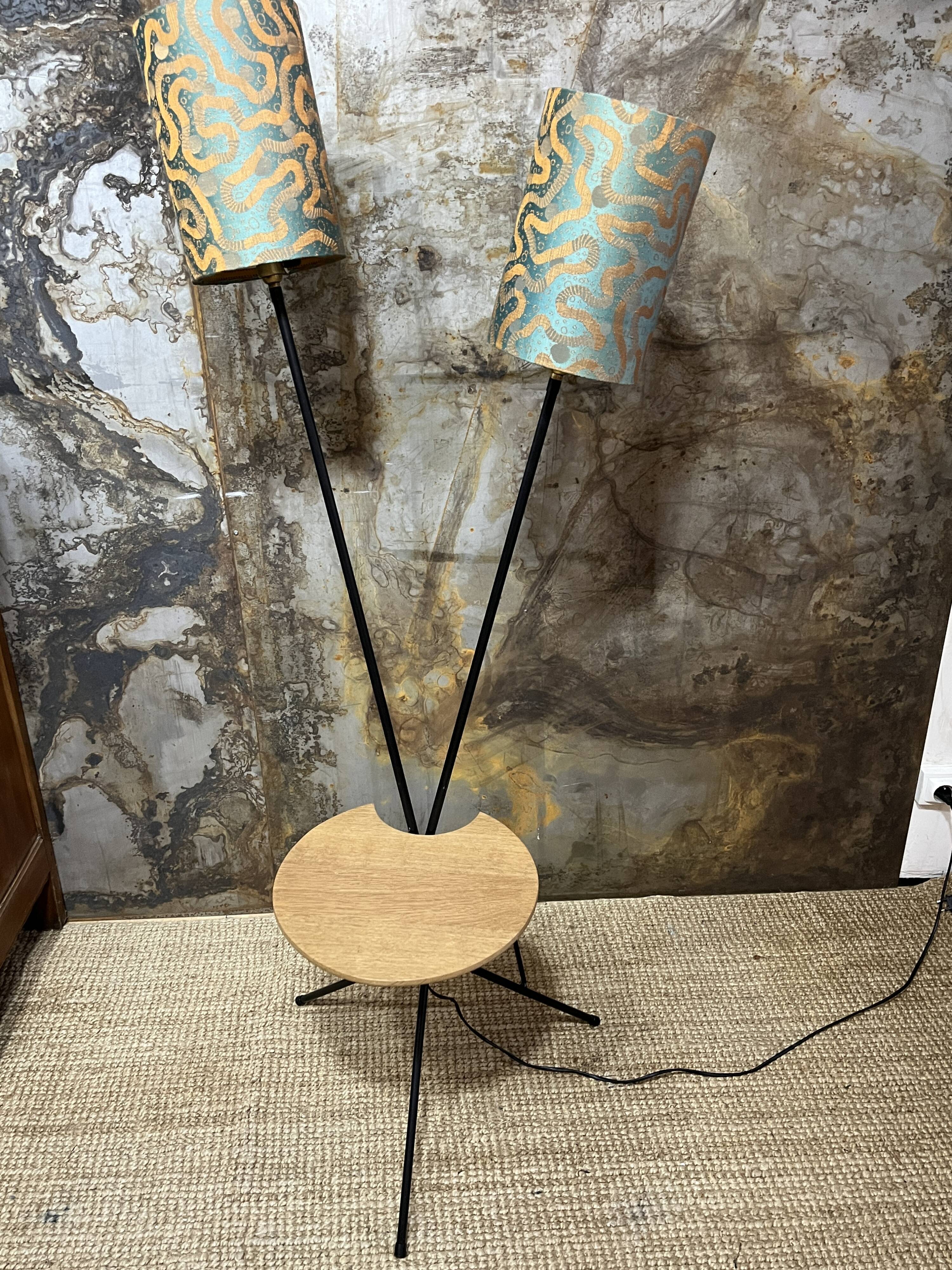 Double foot lamp compass and harness