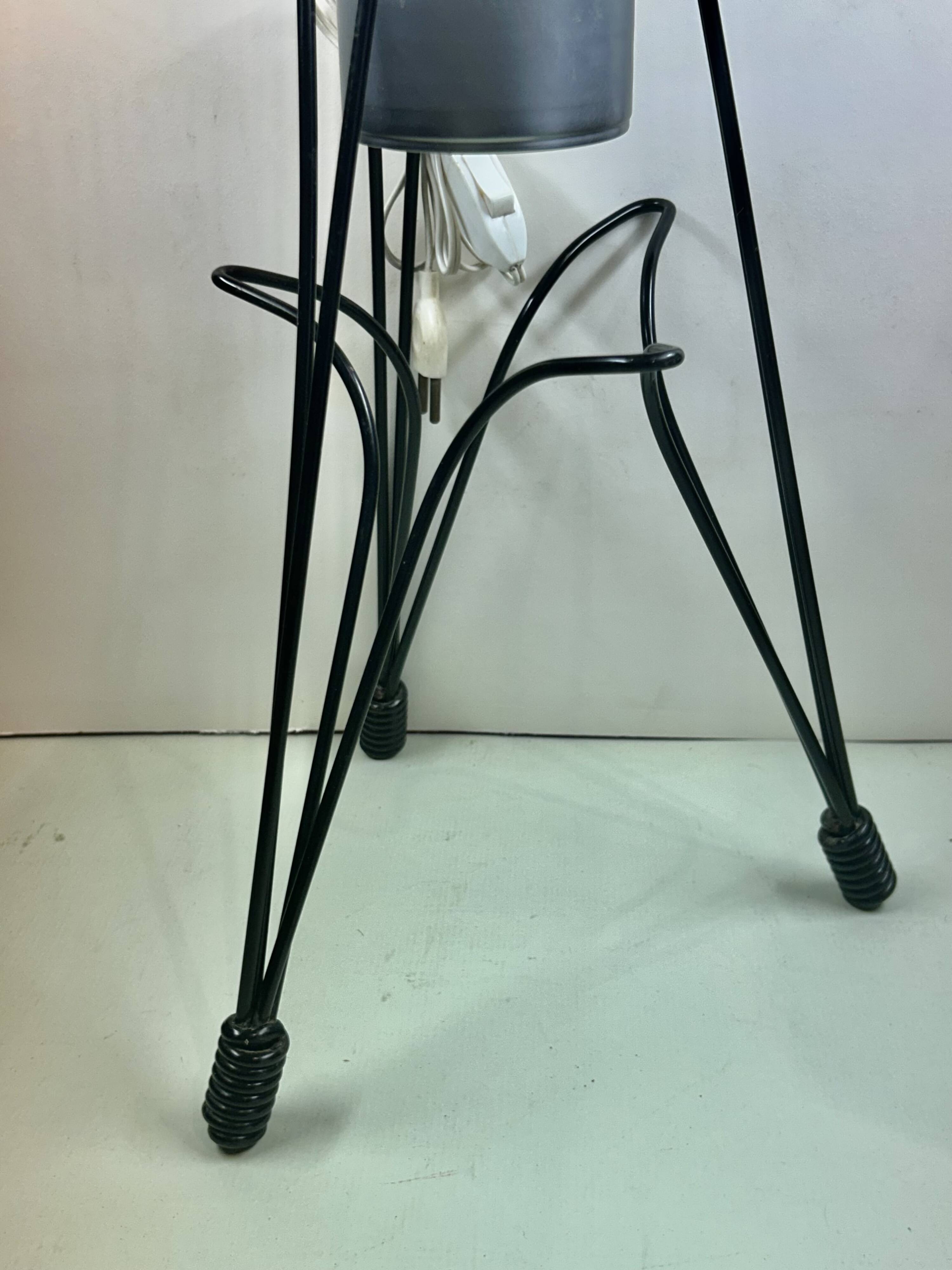 Rare tripod reading lamp Eiffel vintage design 50s/60s