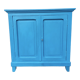 Buffet parisien peint en bleu