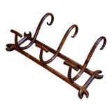 Wall-mounted bistro coat rack with 3 hooks on a late 19th century frame