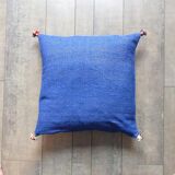 Moroccan berber cushion blue and white