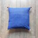 Coussin berbère marocain bleu et blanc