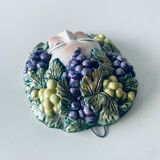 Ceramic wall face signed Il Falco