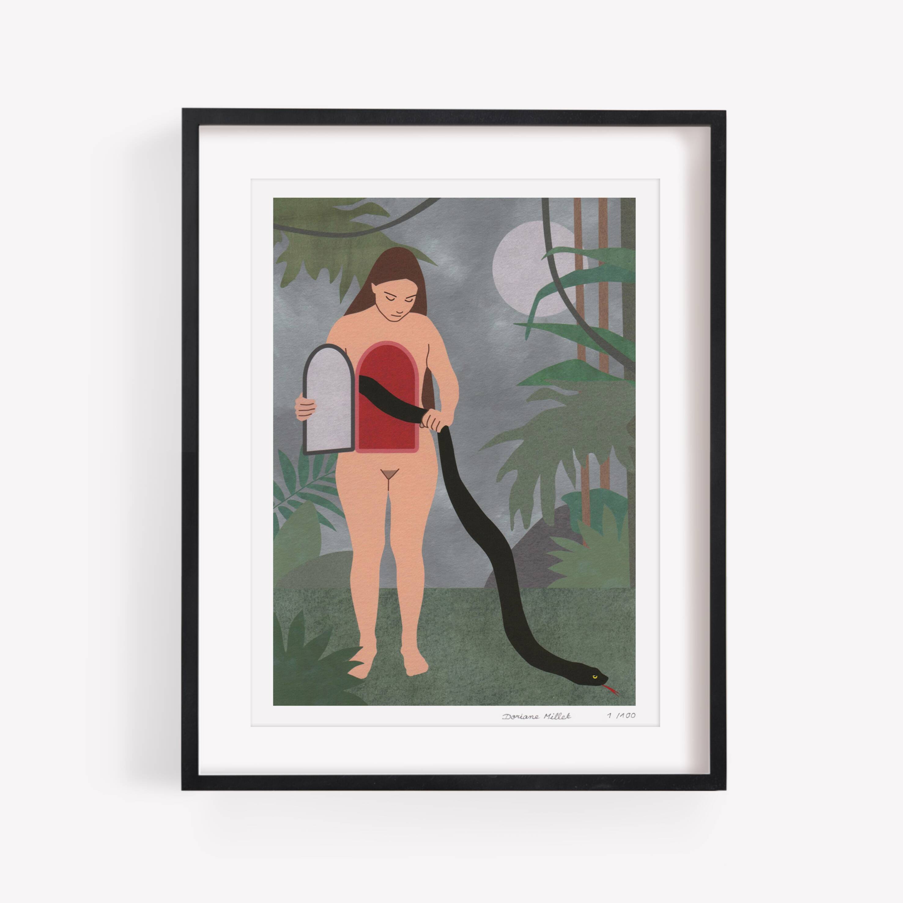 Old stories, 15x20 cm, signed and numbered print