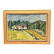 Swedish Oil on Canvas "Landskap" by Kersti Flyckt, Vintage & Framed 59×43cm