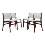 Set of four teak chairs, Danish design, 1970s, production: Denmark