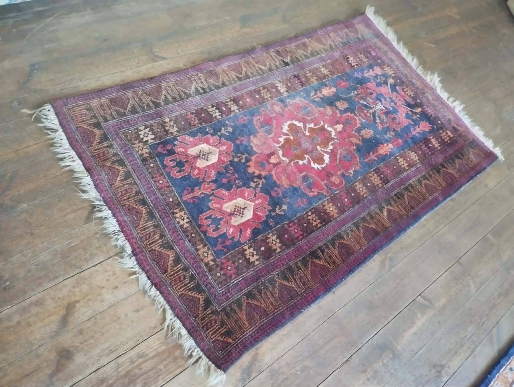 Tapis Afghan Beloutch fait main 150x91cm