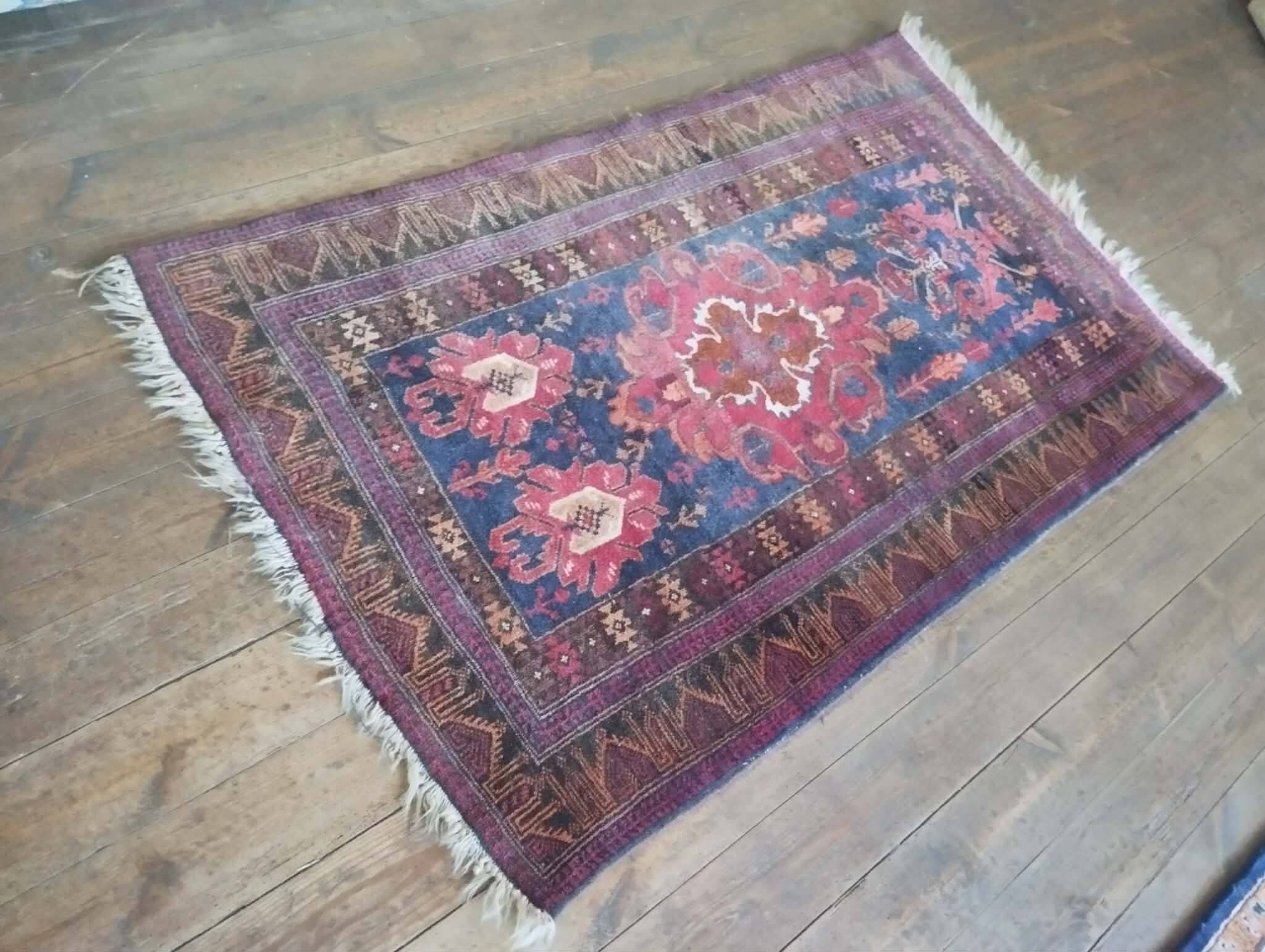 Tapis Afghan Beloutch fait main 150x91cm