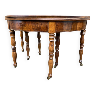 Half moon extendable table 4 meters Louis Philippe dining room
