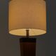 Lampe de sol en teck des années 50 italienne
