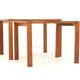 Ensemble de 2 tables gigognes - teck - design danois