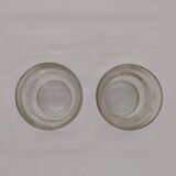 Vintage glasses with rose pattern