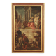 Antique painting Jesus and Herod from 17th century