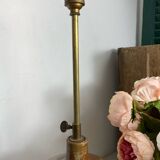Glazed stoneware lamp base, telescopic socket