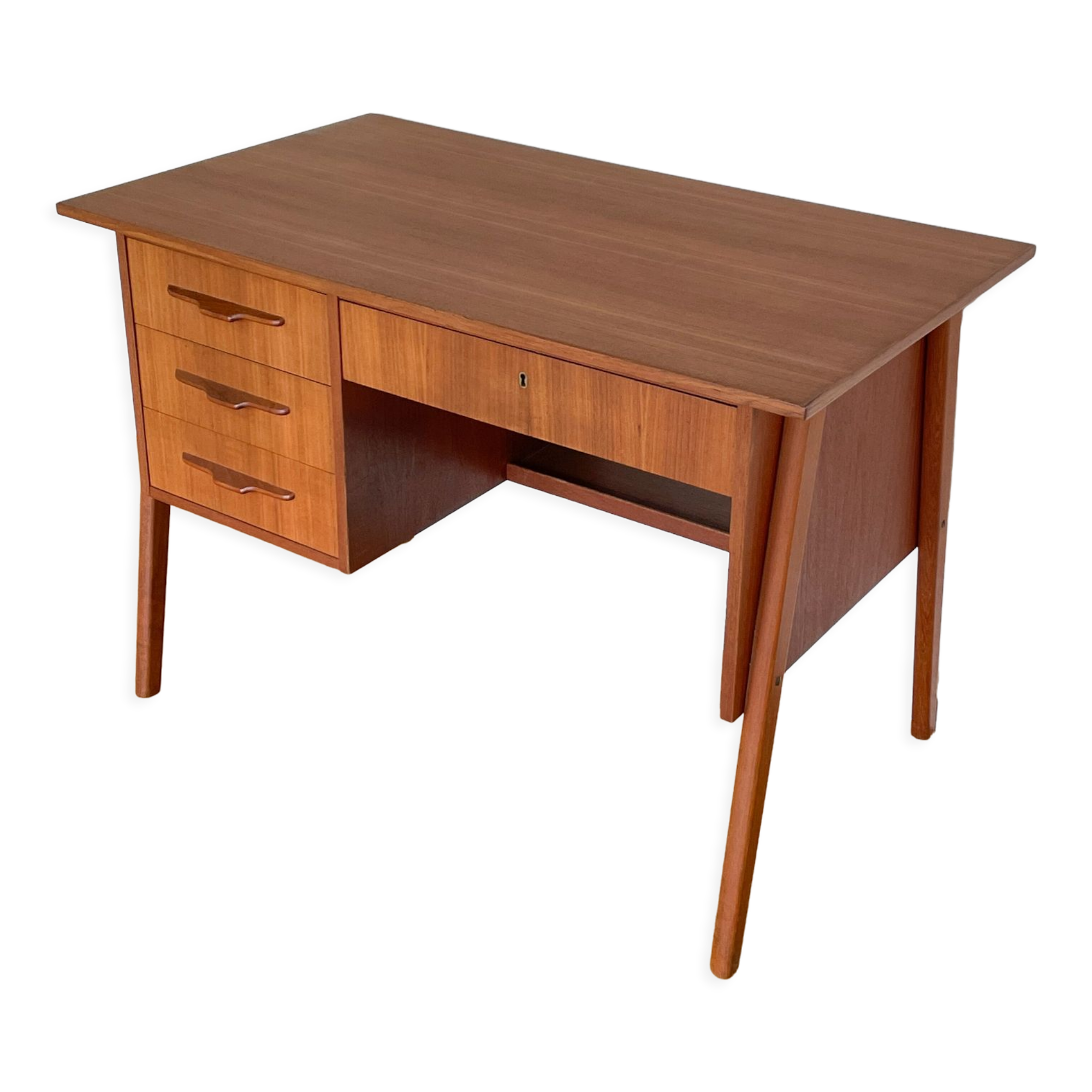 Bureau scandinave en teck 1960