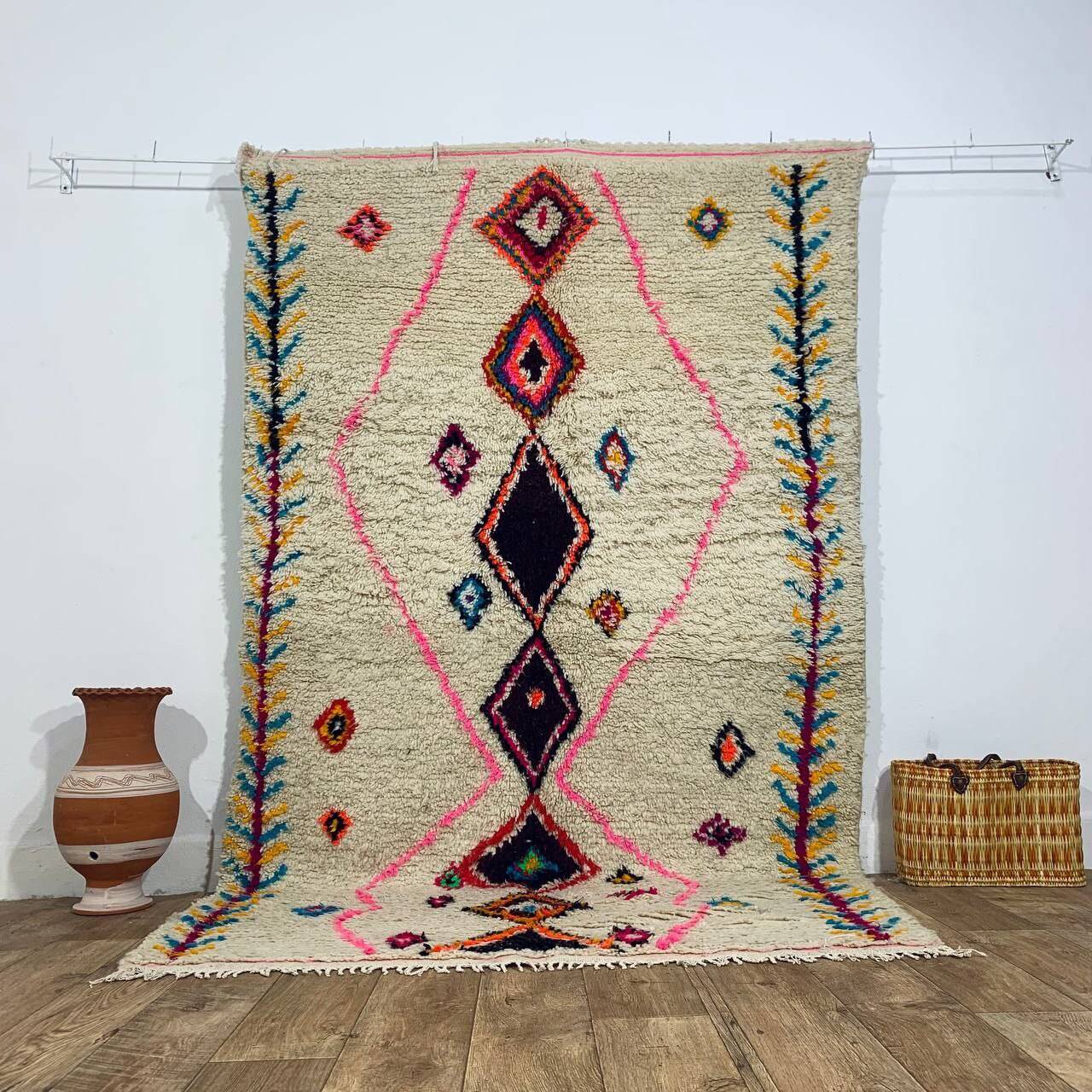 Handmade Moroccan Berber rug 240 x 147 cm