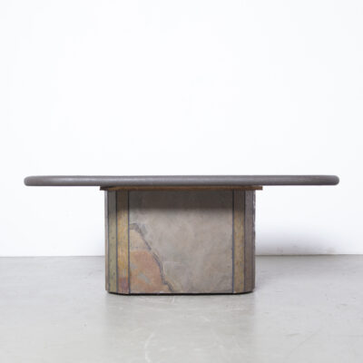 Brown Paul Kingma concrete coffee table