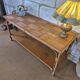 Console en rotin vintage