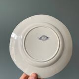 Series of 9 Creil Montereau plates, Flora model