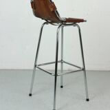 Tabouret de bar en cuir pour "Les Arc", 1960