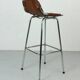 Dalvera "Les Arc" Original Leather Barstool, 1960