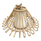 Vintage rattan ceiling light fixture