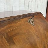 English Georgian donkey desk from the 19th century, mahogany and oak.