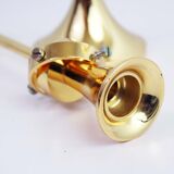 Brass pendulum candle holder