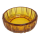 Art Deco salt cellar, orange glass, Ząbkowice, Poland, 1930s.