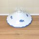 Vintage white ceramic chandelier lampshade decorated with white fish patterns