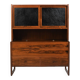 Rare Danish Bar Cabinet with Leather Parts 1960s