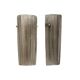 Pair of Murano Glass Wall Sconces Smoke Glass and Brass, Italy