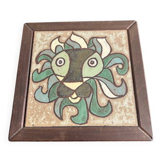 Roland Zobel ceramic plaque, the Cyclades