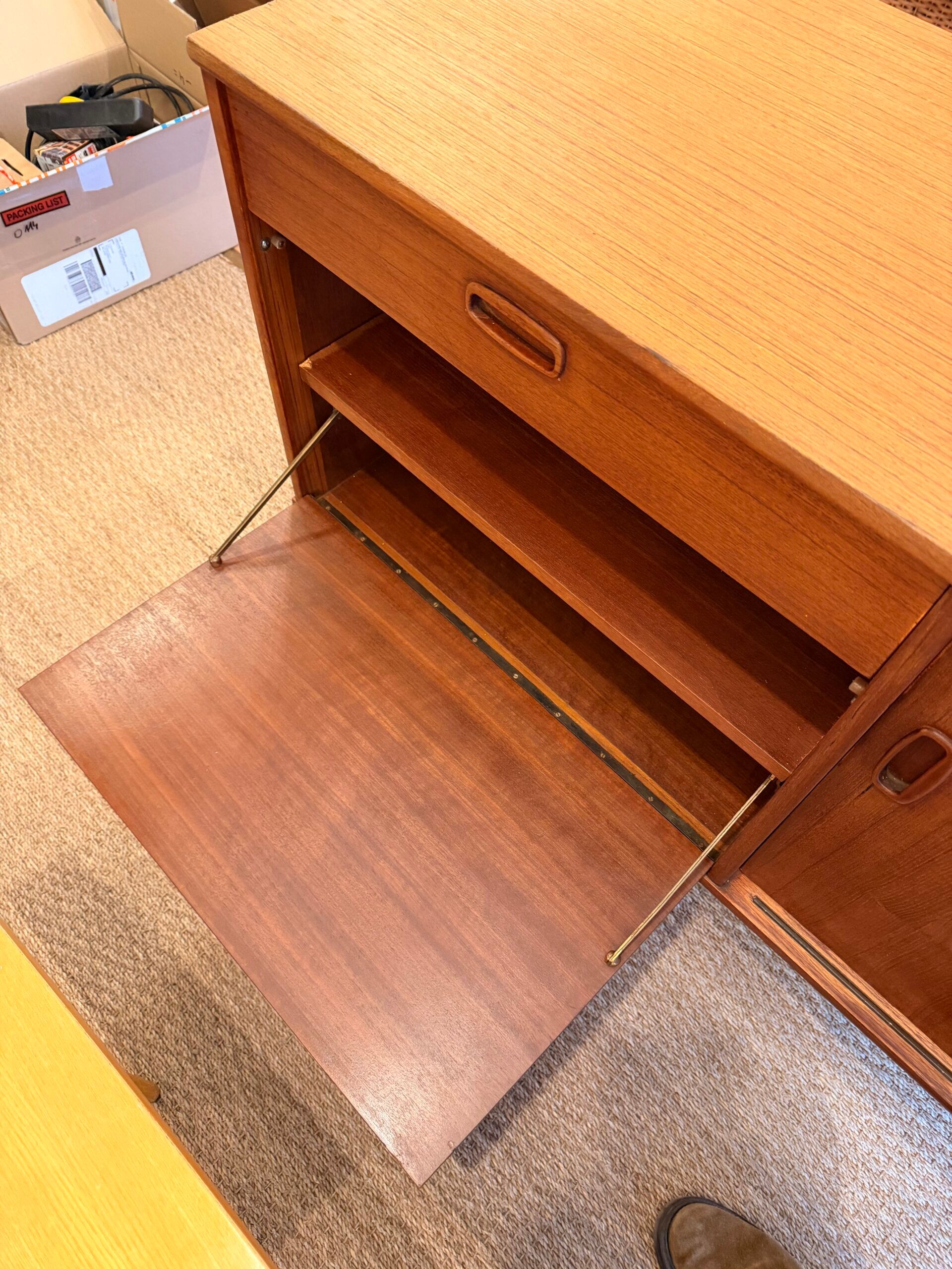 Scandinavian teak enfilade from the 1960s.