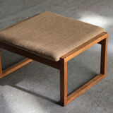 Set of 2 lounge chairs and one footrest by Borge Mogensen for Fredericia Denmark 1960’s