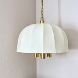 Hanging lamp wkr leuchten, brass chandelier, vintage interior.