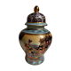 Vase or ginger or spice jar with handmade Satsuma lid
