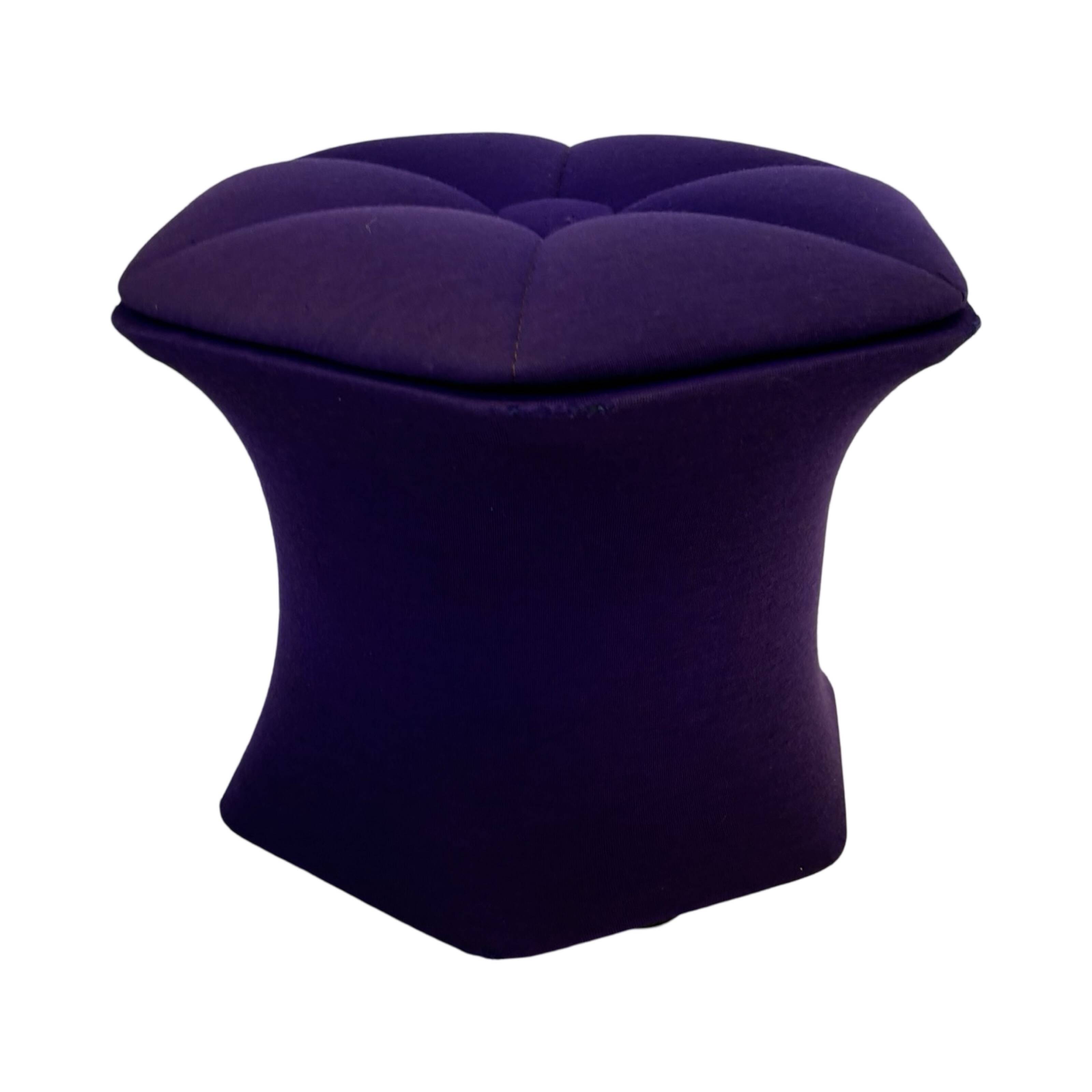 Vintage mushroom hocker or stool with storage compartment Netherlands 70's