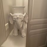 Porcelain elephant vase