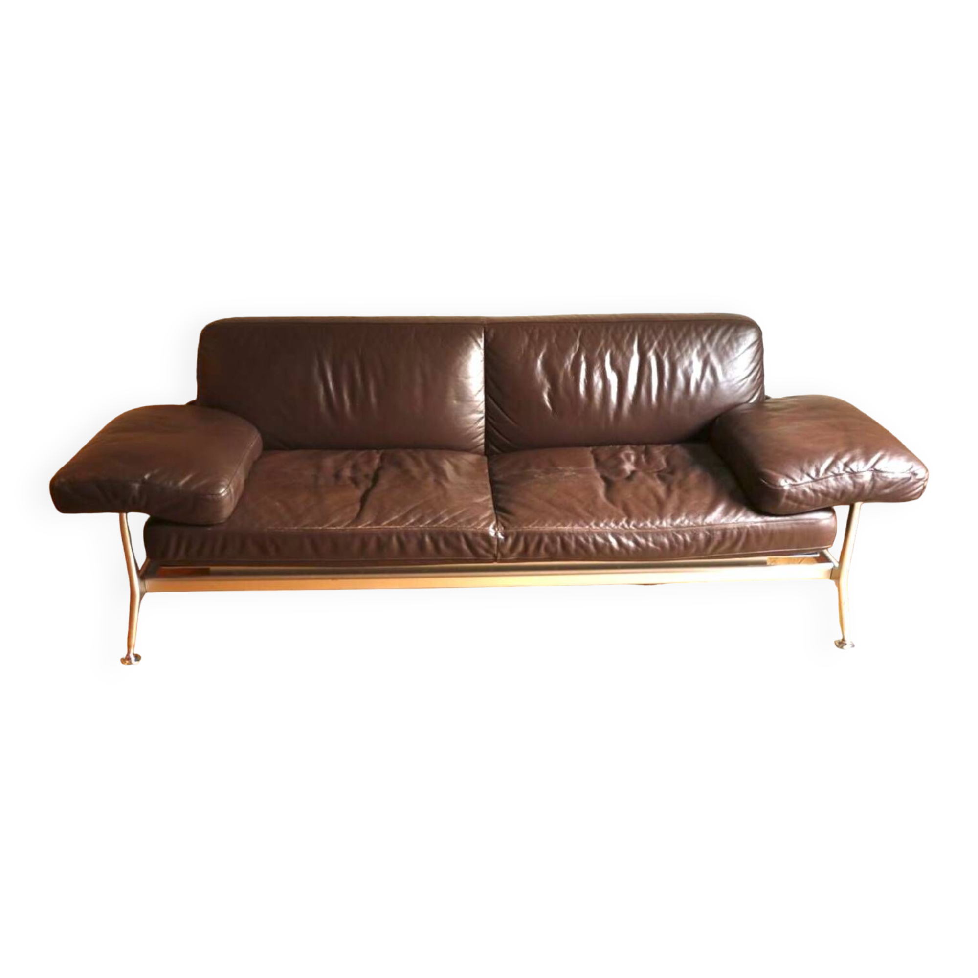 Designer leather sofa